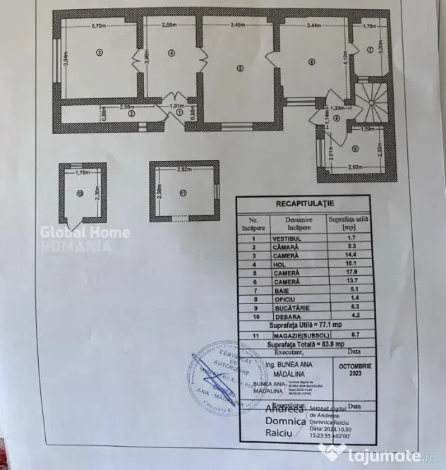 Apartament in vila | Piata Alba iulia - Decebal | parter din - Bucuresti (Bucuresti-Ilfov)