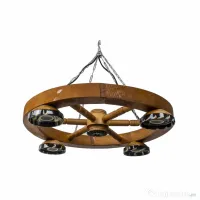 Lustra din lemn cu castron, diametru 49cm / EXT 10154 