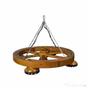 Lustra din lemn cu castron, diametru 49cm / EXT 10154 