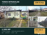 Teren intravilan 1.500 mp Strada Unirii Popești-Leord 