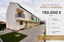 Vânzare Casa Înșiruită | 118 mp | P+1 | Popești Leordeni