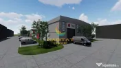 Hală industrială cu poduri rulante și putere 1,8 MW – 2400 mp | Popești-Leordeni