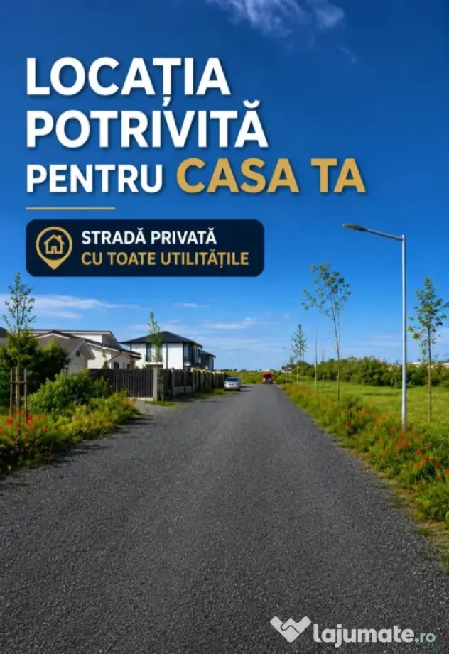 Teren Ovidiu 420 mp - toate utilitățile