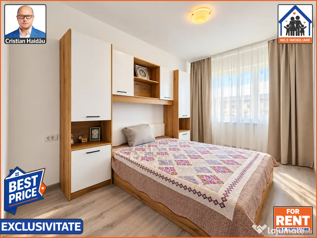 De inchiriat: Apartament 3 camere | Bloc nou | Mall Grand Arena - S4