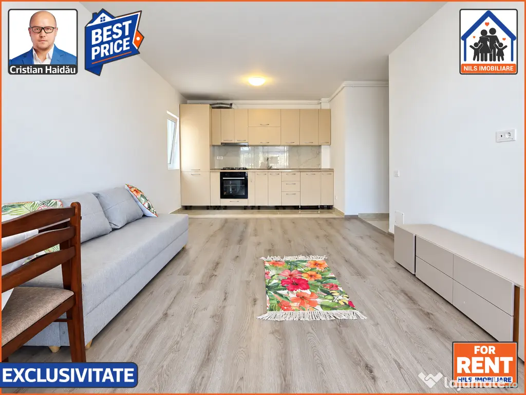 De inchiriat: Apartament 3 camere | Bloc nou | Mall Grand Arena - S4