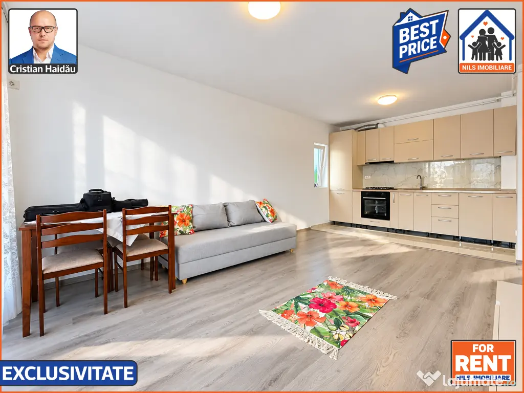 De inchiriat: Apartament 3 camere | Bloc nou | Mall Grand Arena - S4