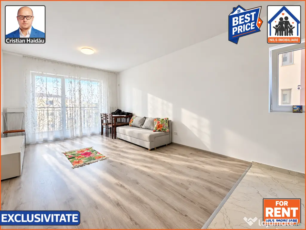De inchiriat: Apartament 3 camere | Bloc nou | Mall Grand Arena - S4