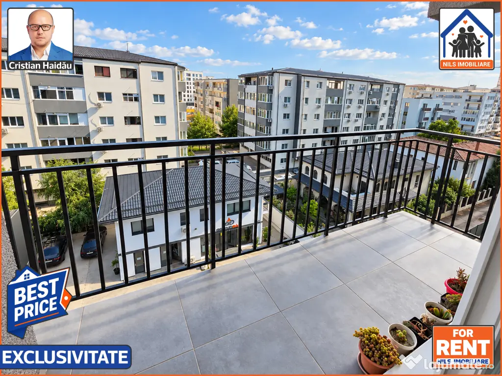 De inchiriat: Apartament 3 camere | Bloc nou | Mall Grand Arena - S4