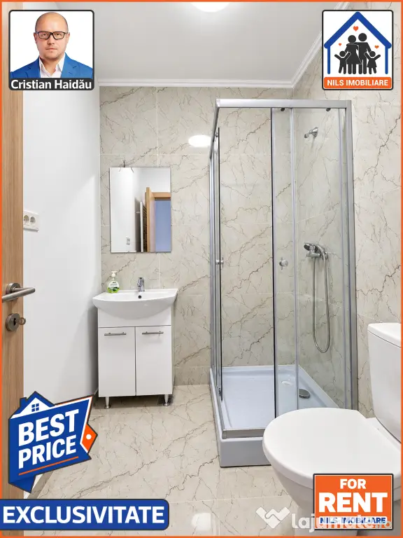 De inchiriat: Apartament 3 camere | Bloc nou | Mall Grand Arena - S4