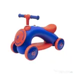 Tricicleta din plastic, fara pedale pentru copii, cu muzica si lumina, albastru Z-TOOLS / ZTS8393