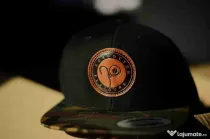 Sapca Forgotten Flavours Snapback Leather Logo, Black