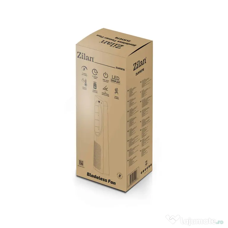 Ventilator turn, 3 trepte de viteza, putere 50W, timer 15h ZILAN / ZLN 1078