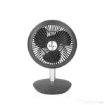 Ventilator portabil reincarcabil, gri incarcare USB, putere 5W, diametru 18 cm, 4 viteze reglabil pe vertical / ZLN 4000
