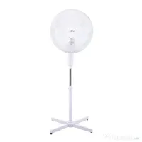Ventilator cu picior, 40W, funcționare silențioasă, înălțime reglabilă 98–130 cm, oscilație 90°, alb FLORIA / ZLN1180 
