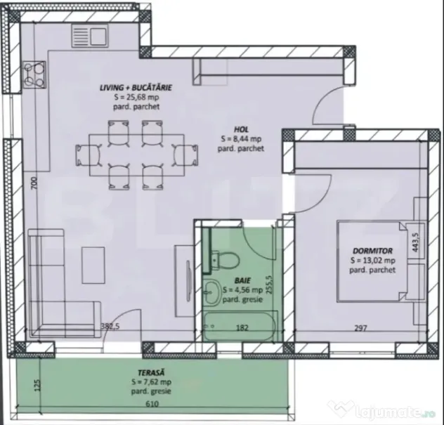 Apartament 2 camere, 51 mp, zona de Nord, pret cu Tva inclus - Timisoara (Timis)
