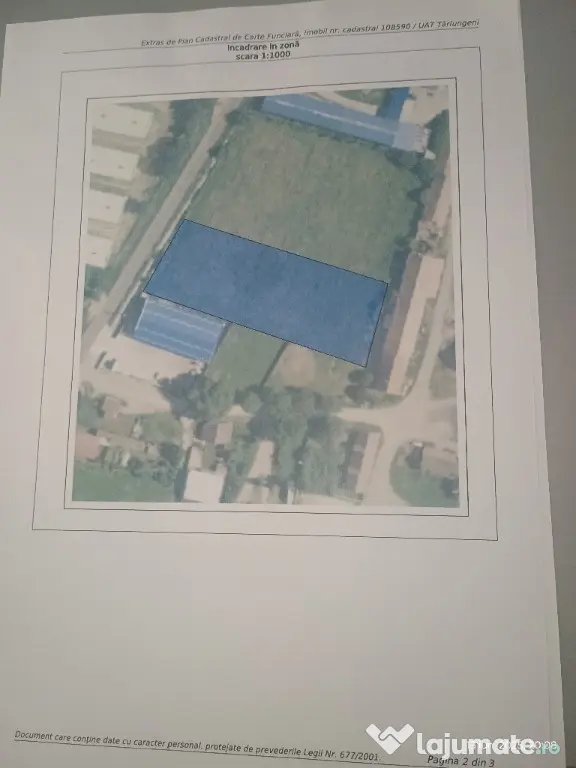 Vând teren intravilan comercial - productie 4400mp - Carpinis (Brasov)