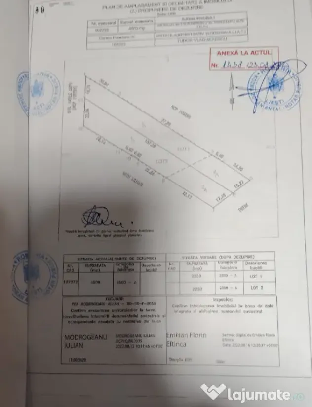 Vand teren intravilan 4500 mp in comuna Tudor Vladimirescu, Jud. Galati