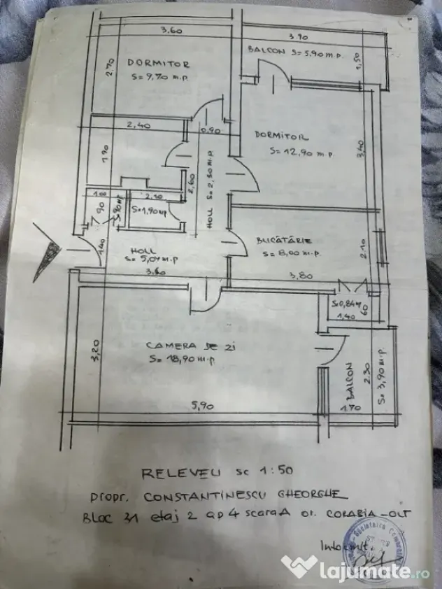 Apartament 3 camere de vanzare, 70,5mp, Strada Tudor Vladimirescu