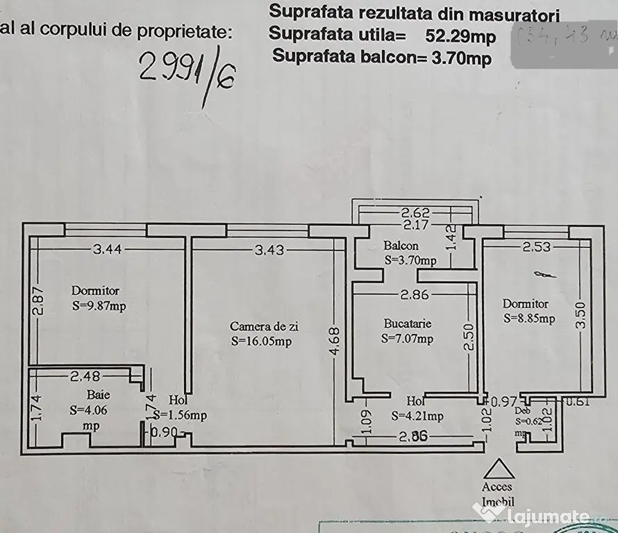 Piata farului-apartament 3 camere cu gaze - Constanta (Constanta)