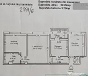 Piata farului-apartament 3 camere cu gaze