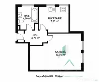OPORTUNITATE DE INVETITIE! AP 1 CAMERĂ | OȘAULUI | 39 MP |