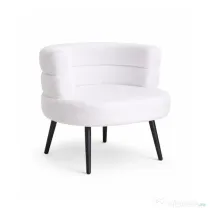 fotoliu modern bucle alb