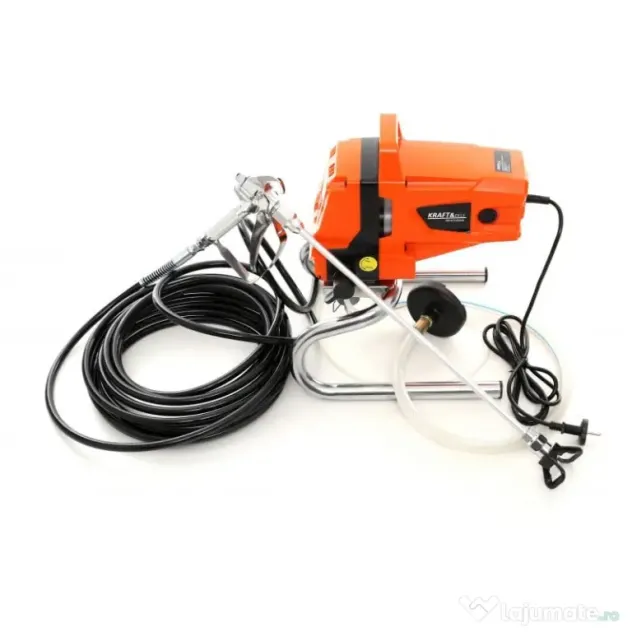 Pompa zugravit vopsit airless electrica cu piston 8kW KraftDele 1744