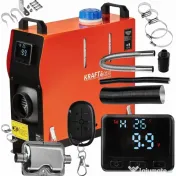 Aerotermă staționară diesel KraftDele KD11782, 9 kW, 12V, cu LCD și telecomandă, pentru vehicule, rulote și garaj 