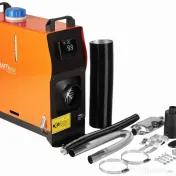 Aerotermă staționară diesel KraftDele KD11782, 9 kW, 12V, cu LCD și telecomandă, pentru vehicule, rulote și garaj 