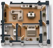 Apartament 2 camere open space Preajba - 0% comision la cump