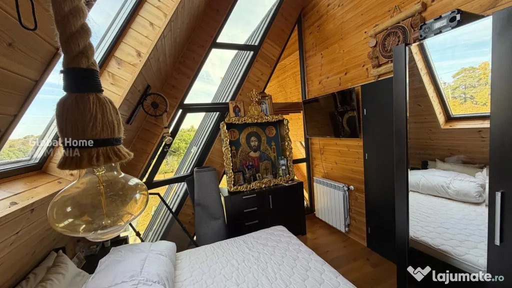 For Sale | Casa A-Frame | View padure | 10 km de Pitesti - Babana (Arges)