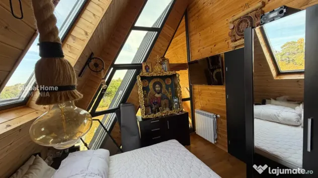 For Sale | Casa A-Frame | View padure | 10 km de Pitesti - Babana (Arges)