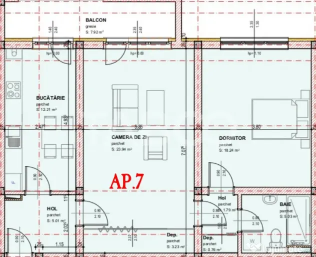 COMISION 0 - Apartament de vanzare 2 camere decomandate balc - Sibiu (Sibiu)