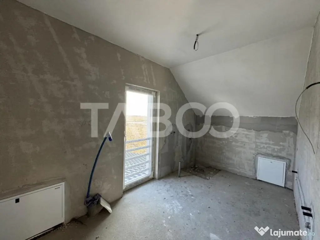 Casa individuala de vanzare cu teren generos- predare la alb - Sura Mica (Sibiu)
