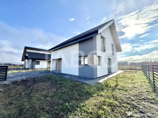 Casa individuala de vanzare cu teren generos- predare la alb - Sura Mica (Sibiu)