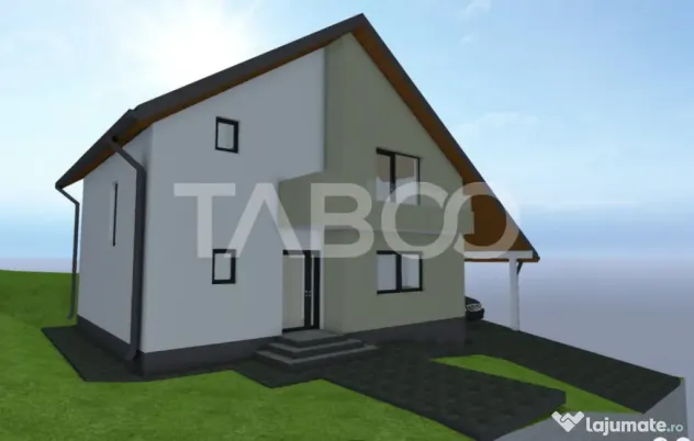 Casa individuala 5 camere de vanzare curte 500 mpu 127 mpu - Sibiu (Sibiu)