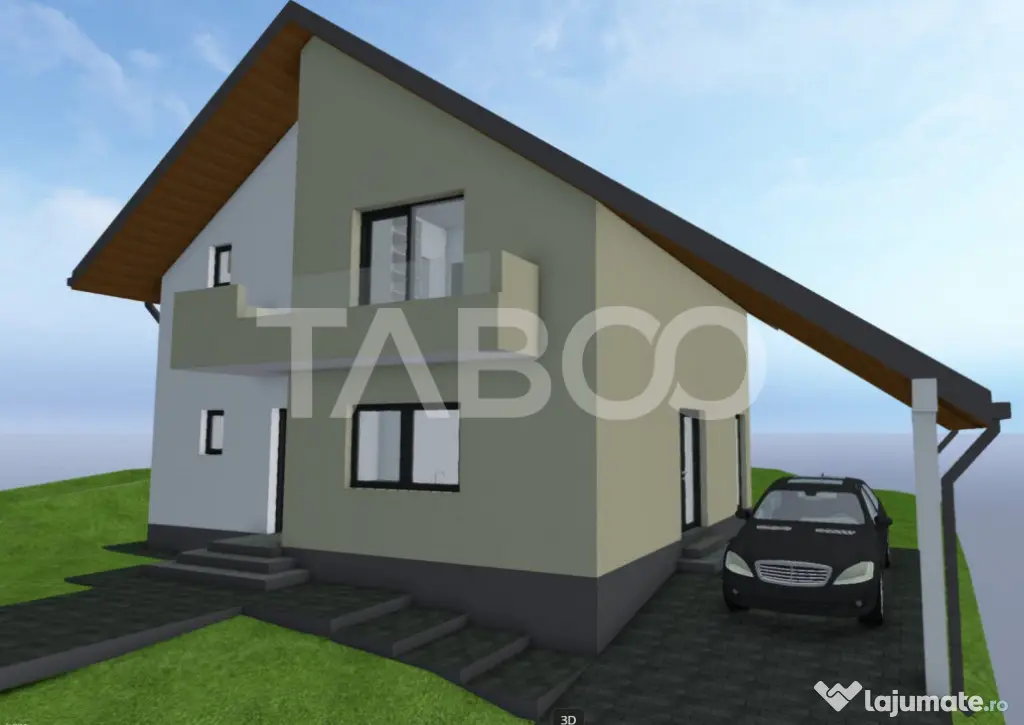 Casa individuala 5 camere de vanzare curte 500 mpu 127 mpu - Sibiu (Sibiu)