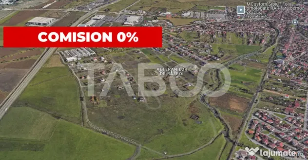 Teren intravilan 31300 mp utilitati autorizatie de construct - Sibiu (Sibiu)
