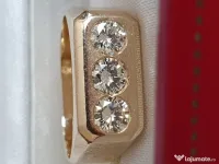 Putere eleganta ghiul unicat power TANK aur masiv si diamante naturale 1.5ct 