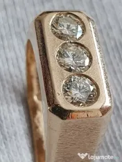 Putere eleganta ghiul unicat power TANK aur masiv si diamante naturale 1.5ct