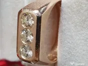 Putere eleganta ghiul unicat power TANK aur masiv si diamante naturale 1.5ct 