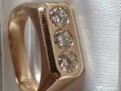 Putere eleganta ghiul unicat power TANK aur masiv si diamante naturale 1.5ct 