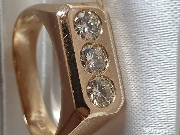 Putere eleganta ghiul unicat power TANK aur masiv si diamante naturale 1.5ct