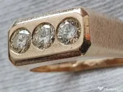 Putere eleganta ghiul unicat power TANK aur masiv si diamante naturale 1.5ct 