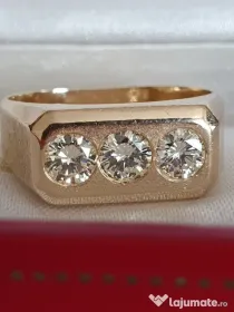 Putere eleganta ghiul unicat power TANK aur masiv si diamante naturale 1.5ct
