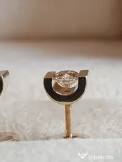 Pereche extravaganta de cercei cu diamante naturale 