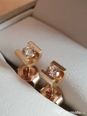Pereche extravaganta de cercei cu diamante naturale 