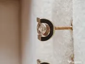 Pereche extravaganta de cercei cu diamante naturale