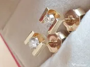 Pereche extravaganta de cercei cu diamante naturale