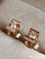 Pereche extravaganta de cercei cu diamante naturale